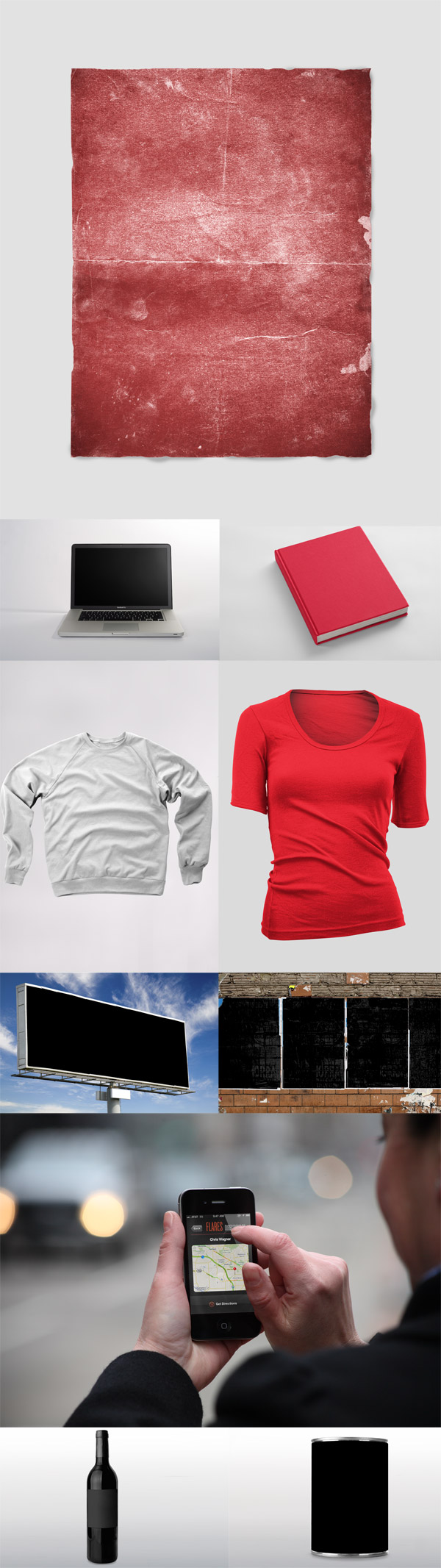 Realistic Apparel Templates Pack